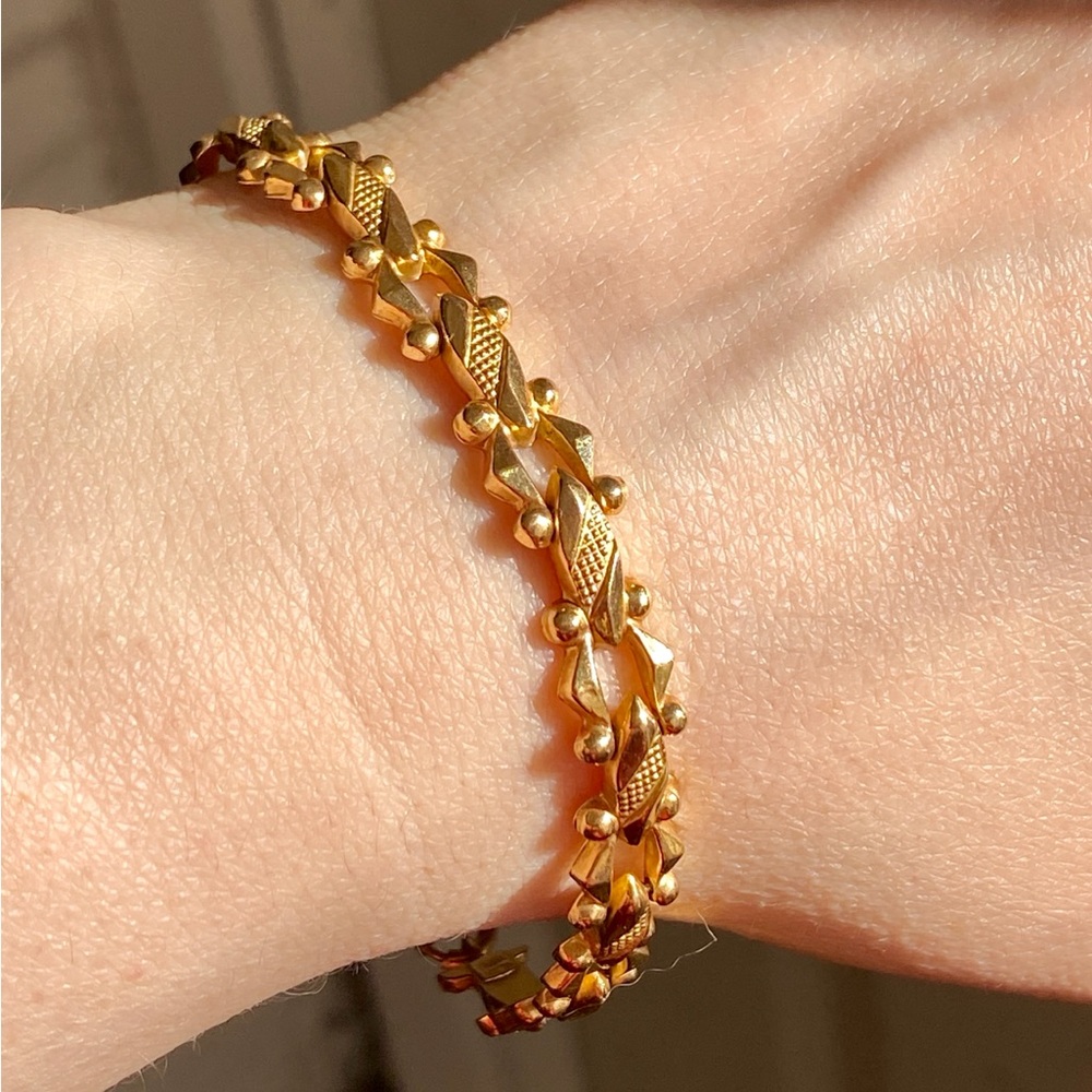 Vintage Mid-Century 18K Italian Gold Bracelet